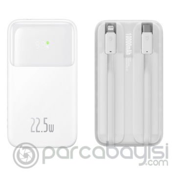 Baseus Comet Series 10000mAh 22.5W Hızlı Şarj Dijital Göstergeli Powerbank