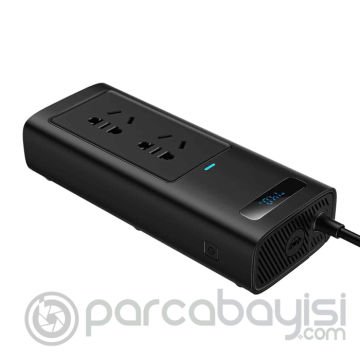 Baseus Power Inverter Pro 150W AC 220V Araç İçi Çakmak Çevirici Elektrik Dönüştürücü