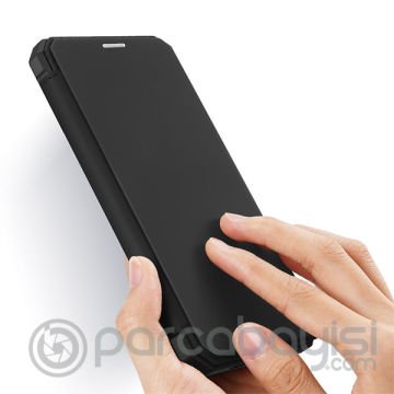 DUX DUCİS iPhone 12 Pro Max Kılıf Mıkantıslı Kapaklı Flip Cover Kılıf Skin X Series Flip Case