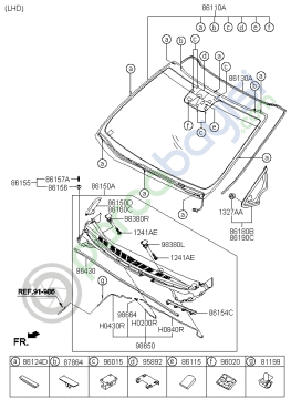 Ceed Ön Cam Orjinal | 86110A2030DS2