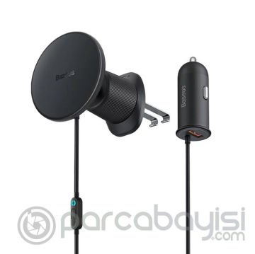 Baseus CW01 40W Kablosuz Hızlı Araç Şarj Aleti Manyetik Telefon Tutucu