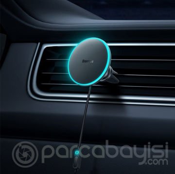 Baseus CW01 40W Kablosuz Hızlı Araç Şarj Aleti Manyetik Telefon Tutucu