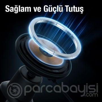 Baseus CW01 15W Hızlı Kablosuz Araç Şarj Aleti Havalandırma Bölmesi Manyetik Telefon Tutucu