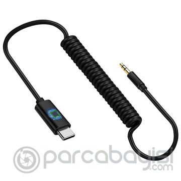 Spiral Usb Type C To 3.5MM Aux Ses Aktarım Kablosu 1.5 Metre