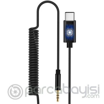 Spiral Usb Type C To 3.5MM Aux Ses Aktarım Kablosu 1.5 Metre
