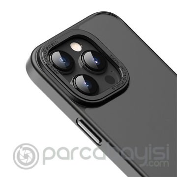 Hoco iPhone 14 Pro Max Golden Shield Frosted Silikon Telefon Kılıfı