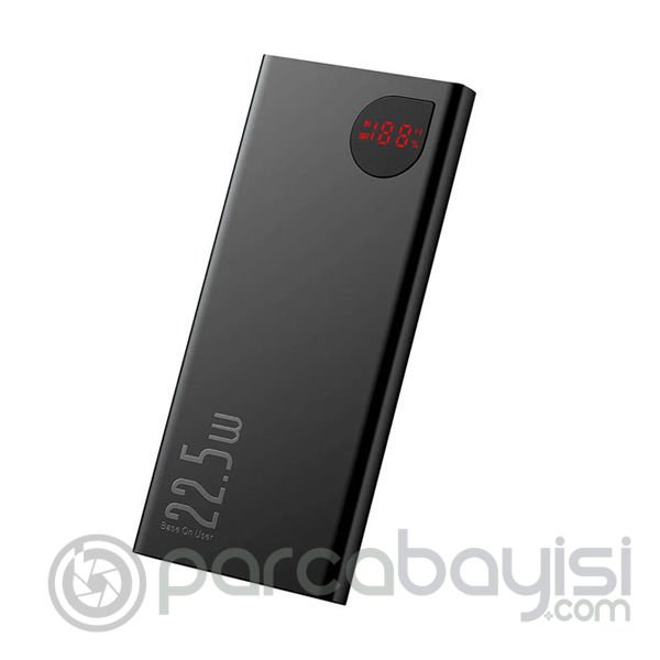 Baseus Adaman 10000mAh 22.5W Hızlı Şarj Powerbank Dijital Göstergeli