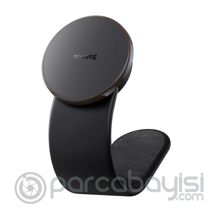 Baseus C02 Pro Kablosuz Araç Şarj Aleti Torpido Üstü Manyetik Telefon Tutucu
