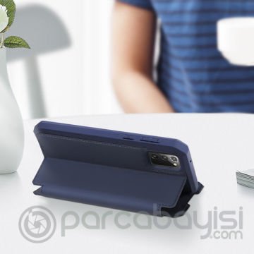 DUX DUCİS SM Galaxy Note 20 Kılıf Kapaklı Flip Cover Kılıf Skin Pro Series Kılıf