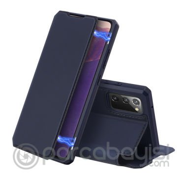 DUX DUCİS SM Galaxy Note 20 Kılıf Kapaklı Flip Cover Kılıf Skin Pro Series Kılıf