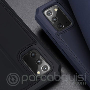 DUX DUCİS SM Galaxy Note 20 Kılıf Kapaklı Flip Cover Kılıf Skin Pro Series Kılıf