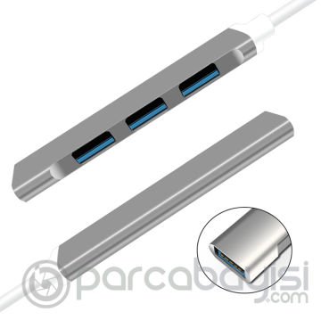 Ally S-803 4in1 Type-C to 4x USB3.0 HUB Çoğaltıcı Çevirici Dönüştürücü Adaptör