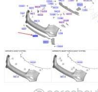 Kıa ceed arka tampon alt bakalıt orjınal 86650J7300