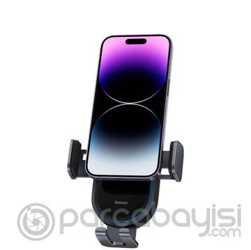 Baseus LightChaser 15W Kablosuz Şarjlı Havalandırma Bölmesi Araç Telefon Tutucu