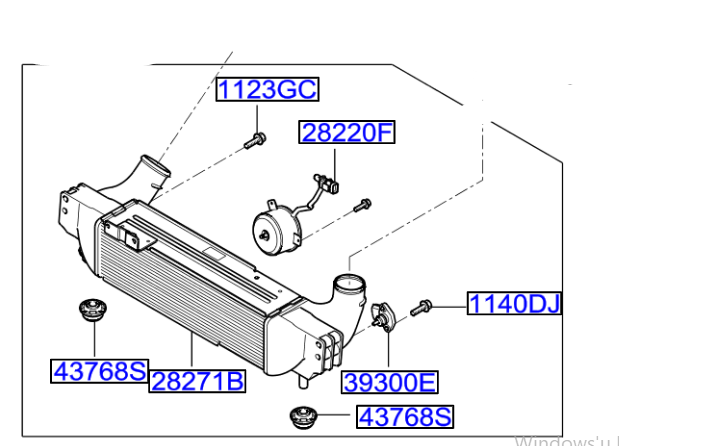 Kia Sorento İntercooler  Orjinal | 281904A470
