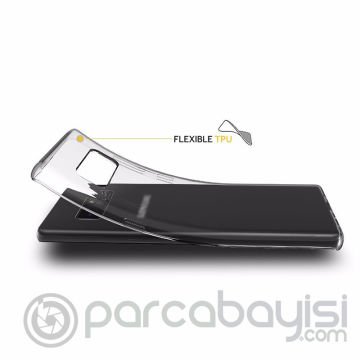 Samsung Galaxy Note 8 Ultra Slim Şeffaf Soft Silikon Kılıf