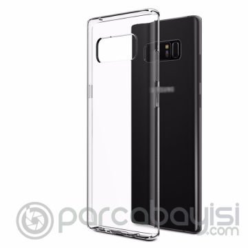 Samsung Galaxy Note 8 Ultra Slim Şeffaf Soft Silikon Kılıf