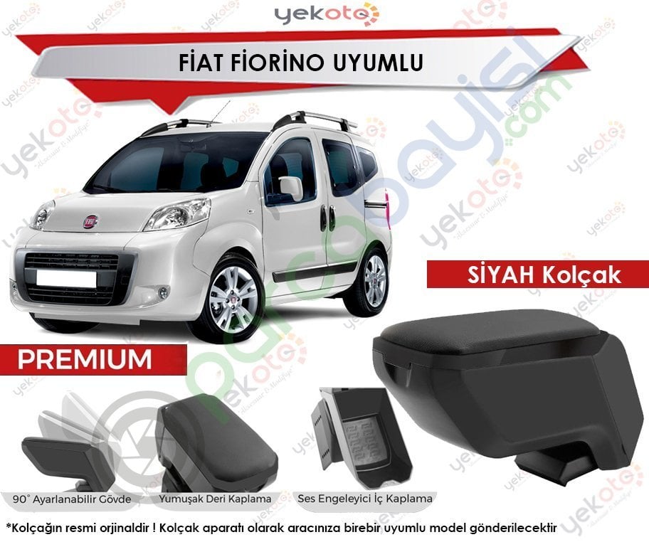 Fiat Fiorino Uyumlu Siyah Kolçak Kol Dayama Ultra Kaliteli