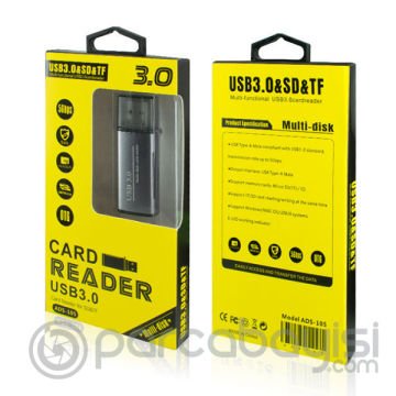 ADS-105 USB 3.0 Hızlı Card Reader SD-TF Hafıza Kart Okuyucu