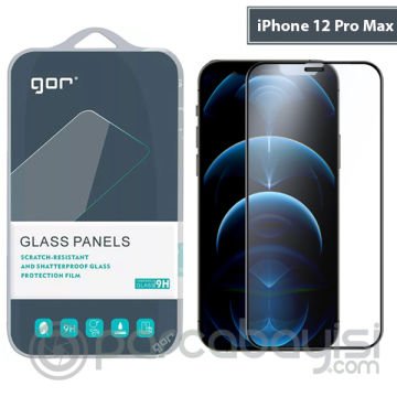 GOR iPhone 12 Pro Max 9D Hardening Tempered Full Cam Ekran Koruyucu