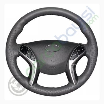 Hyundai I30 2012-16 Araca Özel Dikişli Deri Direksiyon Kılıfı