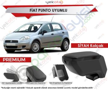 Fiat Punto Uyumlu Siyah Kolçak Kol Dayama Ultra Kaliteli