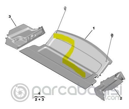 ARKA PANZILOT C5 AIRCROSS CITROEN ORJİNAL | 98268607ZD