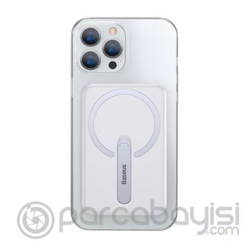 Baseus iPhone 13 Pro Max 6.7 Manyetik Magsafe Standlı Silikon Kılıf
