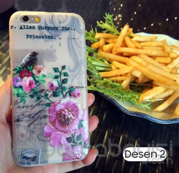 iPhone SE3-SE2 İPhone 8-7 3D Gül Desenli Premium Silikon Kılıf