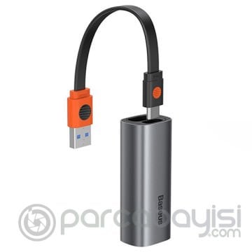 Baseus USB Ethernet adaptörü 2 in1 Usb A+Usb  C 1000Mbps  RJ45 Lan