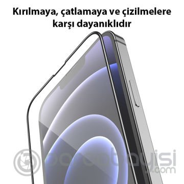 GOR iPhone 13 Pro Max 9D Hardening Tempered Full Cam Ekran Koruyucu