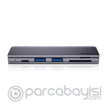 Baseus Harmonica Serisi 5in1 HUB Usb Type C Adaptör Cahub-K0g