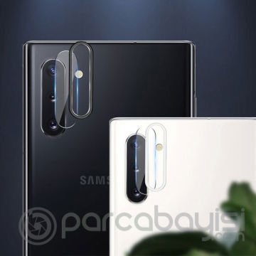 Sm Galaxy Note 10- 10 Plus Kamera Koruma Metal Lens+ Kırılmaz Cam Set