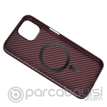 Hoco iPhone 14 Plus 6.7 Kılıf Manyetik Magsafeli Darbe Emici Telefon Kılıfı