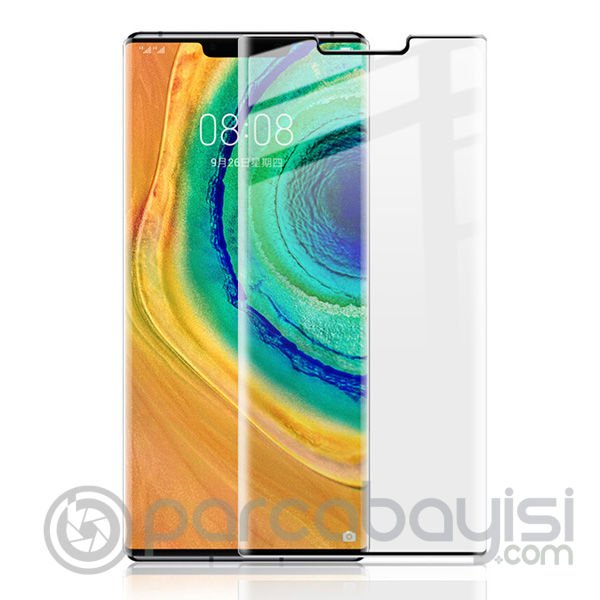 Huawei Mate 30 Pro 3d Kavisli Full Kaplama Tempered Kırılmaz Cam Ekran Koruyucu