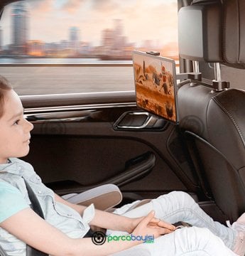 Baseus Backseat Araç Koltuk Başlığı Ayarlanabilir Telefon Tablet Tutucu
