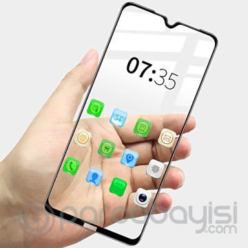 Xiaomi Redmi Note 8 3D Full Glue Tempered  Cam Ekran Koruyucu