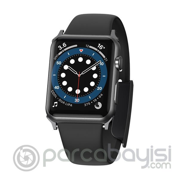 Baseus Slip-Thru Apple Watch 7-8 45mm 6-5-4 44mm Silikon Kordon Kayış 3-2-1 42mm