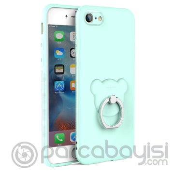 iPhone SE3-SE2 İPhone 8-7 Premium Fit Darbe Emici Yüzüklü Silikon Kılıf