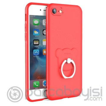 iPhone SE3-SE2 İPhone 8-7 Premium Fit Darbe Emici Yüzüklü Silikon Kılıf
