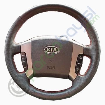 Kia Sorento 2004-08 Araca Özel Dikişli Deri Direksiyon Kılıfı