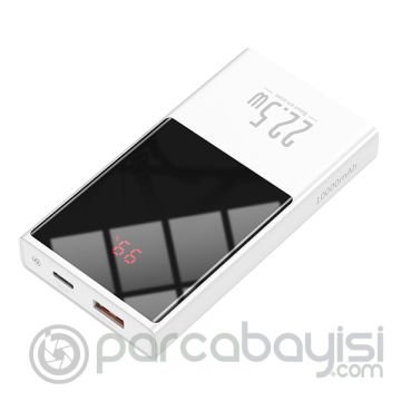 Baseus Super Mini Dijital Göstergeli Power Bank 10000mAh 22.5W Hızlı Şarj Power bank