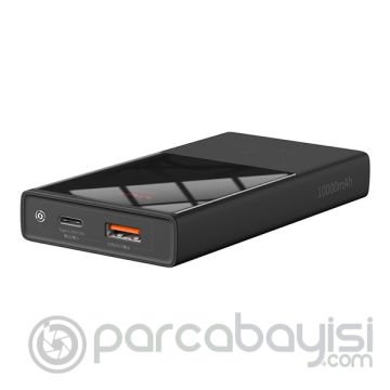 Baseus Super Mini Dijital Göstergeli Power Bank 10000mAh 22.5W Hızlı Şarj Power bank