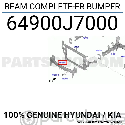 Kıa ceed ön tampon destek sacı orjınal 64900J7000