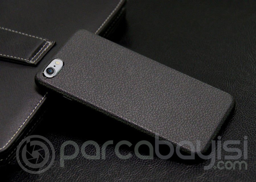 İphone 6plus,6s Plus Deri Dokulu Premium Fit Soft Silikon Kılıf