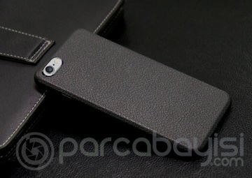 İphone 6plus,6s Plus Deri Dokulu Premium Fit Soft Silikon Kılıf