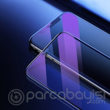 Baseus İPhone XS-X 5.5 Ekran Koruyucu Full Anti Blue Light Tempered Cam Ekran Koruyucu 2 A