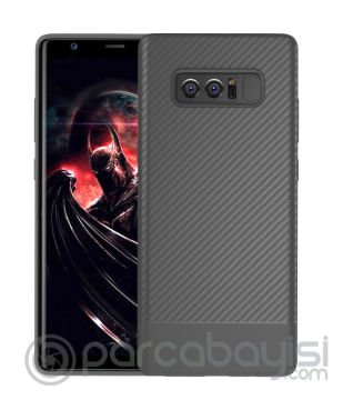 Ally SM Galaxy Note 8 Carbon Fiber Dokulu Premium Soft Silikon Kılıf