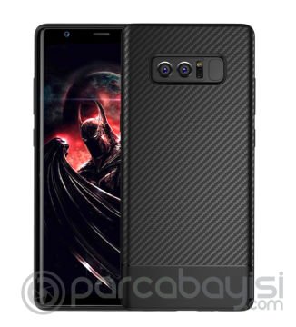 Ally SM Galaxy Note 8 Carbon Fiber Dokulu Premium Soft Silikon Kılıf