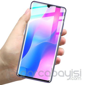Gor Xiaomi Mi Note 10  Lite 3D Kavisli Darbe Emici Full Ekran Koruyucu 3 Adet Set